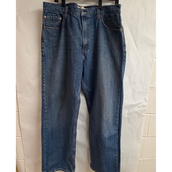 Levis 569 Y2K Loose Straight Baggy Mens Blue Denim Jeans 38x33 - Picture 1 of 7